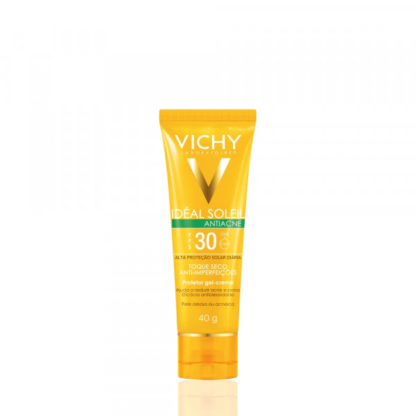 IDÉAL SOLEIL ANTIACNE PROTETOR SOLAR FACIAL TOQUE SECO FPS30 VICHY 40G