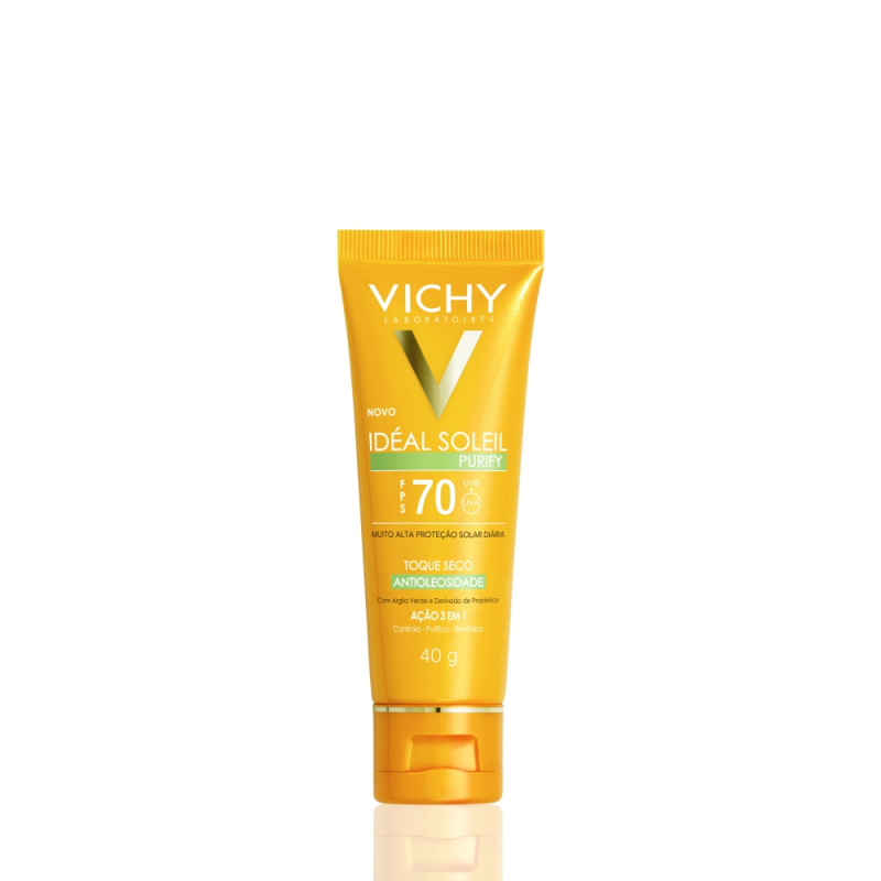 IDÉAL SOLEIL PURIFY PROTETOR SOLAR FACIAL FPS70 VICHY 40G