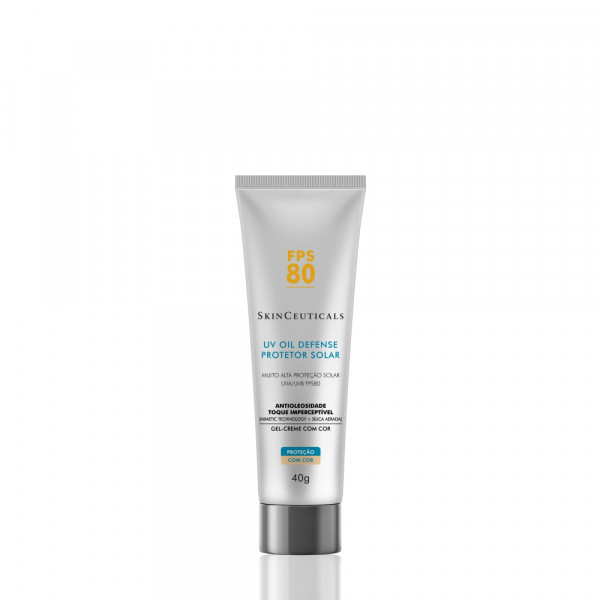 UV OIL DEFENSE PROTETOR SOLAR FACIAL COM COR FPS80 SKINCEUTICALS 40G