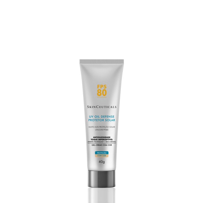 UV OIL DEFENSE PROTETOR SOLAR FACIAL COM COR FPS80 SKINCEUTICALS 40G