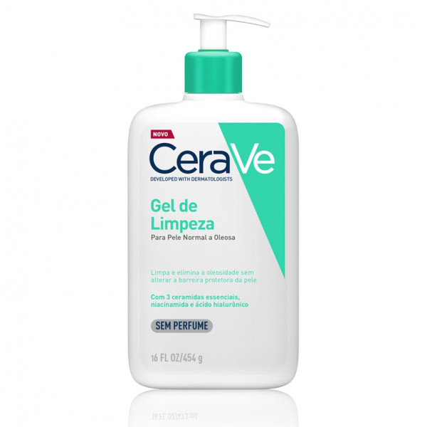 GEL DE LIMPEZA FACIAL FOAMING FACIAL CLEANSER CERAVE 454G