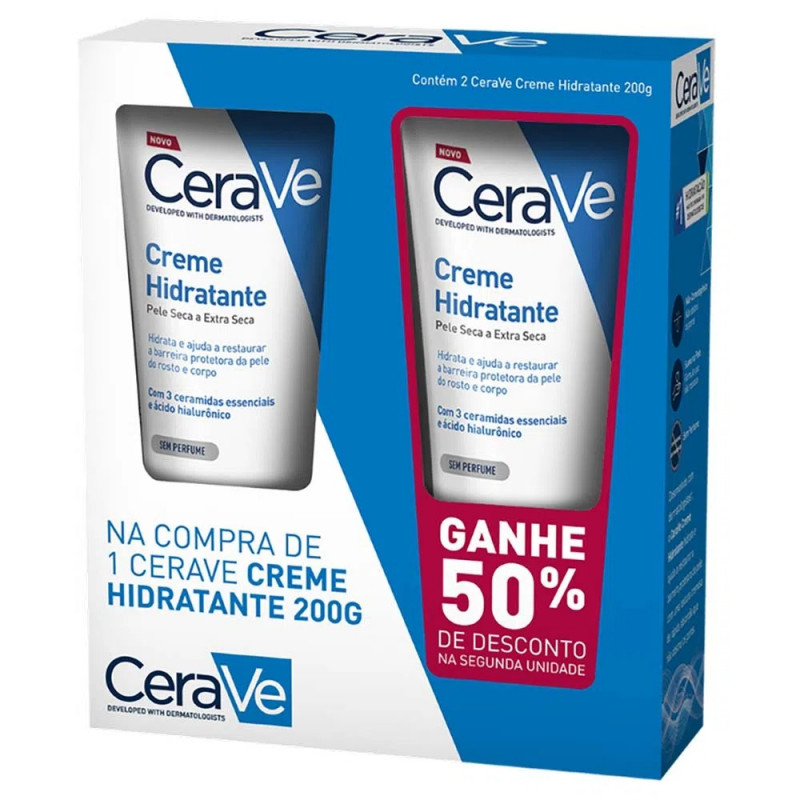 CERAVE PROMO CR 200G + CR 200G 50% OFF (LOREA)