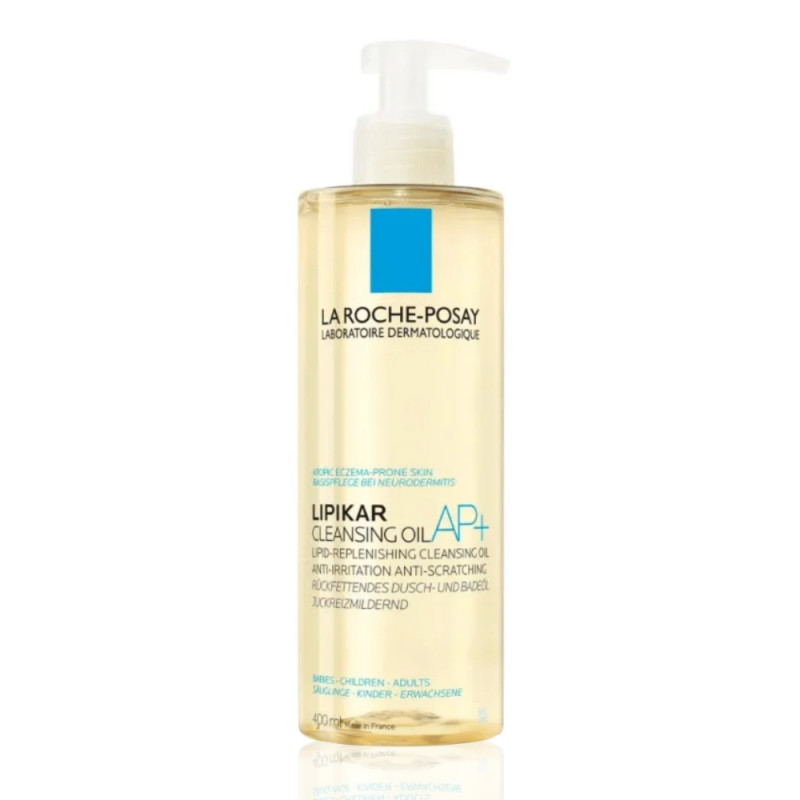 LIPIKAR CLEANSING OIL AP+ ÓLEO DE LIMPEZA HIDRATANTE E ANTI-COCEIRA LA ROCHE-POSAY 400ML